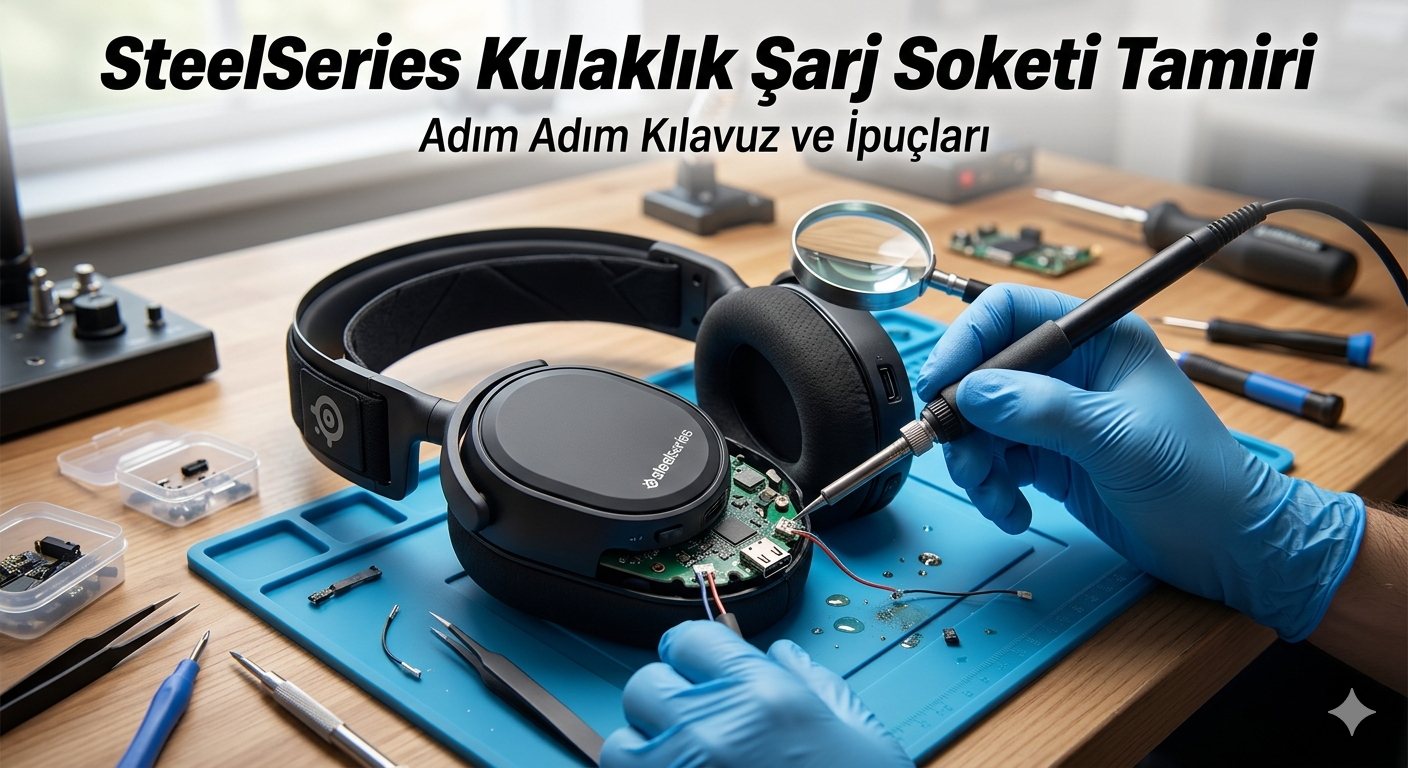 Steelseries kulaklık şarj soketi tamiri Denizli